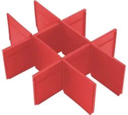 Разделительные планки для ящика Milwaukee PACKOUT с 2-мя выдвижными отсеками