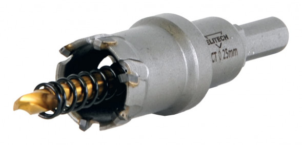 Коронка твердосплавная по металлу 25 мм, в сборе Elitech 1820.138400