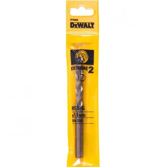 Сверло по металлу DEWALT EXTREME 2 DT5058, HSS-G, 11x142x91 мм (DT5058-QZ)