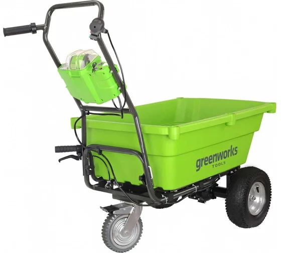 Тележка садовая самоходная 106 л G-MAX 40V Greenworks G40GC