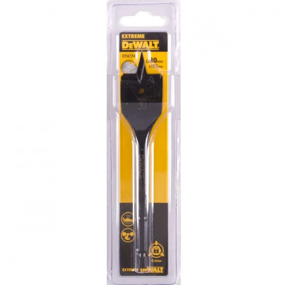 Сверло перьевое по дереву DEWALT EXTREME DT4774, 30х152 мм  