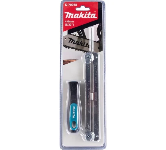 Напильник Makita 4 мм, с рукояткой и шаблоном D-70948