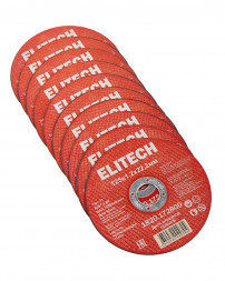 Диск отрезной прямой, ф125x1.2x22.2 мм, для металла, нерж.стали Elitech 1820.172800