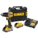Ударная дрель-шуруповерт DEWALT DCD805H2T, 18 В, 2000 об/мин, 34000 уд/мин, с 2 АКБ 5 Ач и ЗУ, в кейсе TSTAK (DCD805H2T-QW)