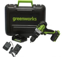 Шуруповерт аккумуляторный Ударный 24V Greenworks GD24DD60 с АКБ 2АЧ и ЗУ