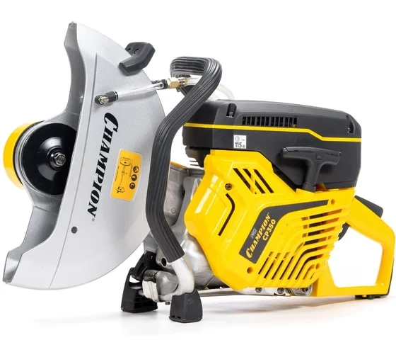 Бензорез Champion CP350, 3.5 кВт, 74 куб. см, 10.1 кг, без диска, D 350 мм, d 20/25.4 