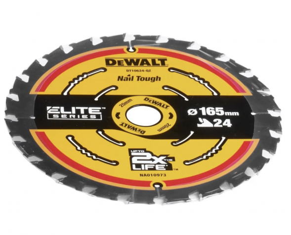 Пильный диск по дереву DEWALT DT10400, 165х20х1.65 мм (DT10400-QZ)