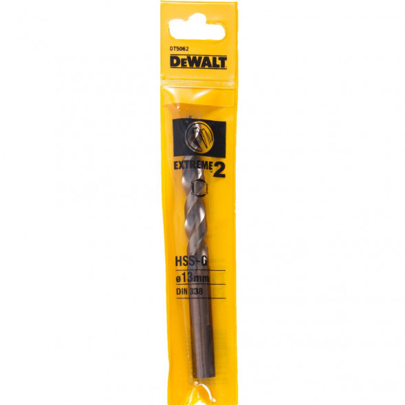 Сверло по металлу DEWALT EXTREME 2 DT5062, HSS-G, 13x151x98 мм (DT5062-QZ)