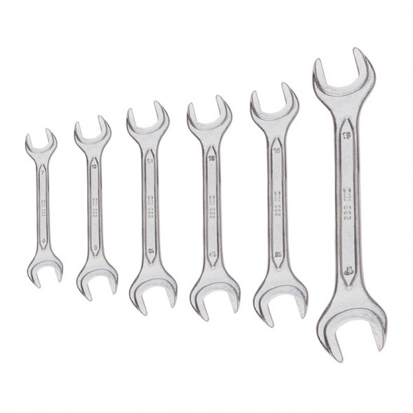 Ключи гаечные Biber 90621 рожковые 6-19 мм 6 шт.