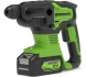 Перфоратор аккумуляторный бесщеточный Greenworks GD24SDS2K4 2 ДЖ, 24V, c 1хАКБ 4 А.ч и ЗУ в сумке
