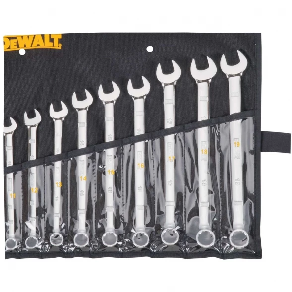 Набор комбинированных гаечных ключей DEWALT DWMT19227-1, 10-19 мм, 10 шт.