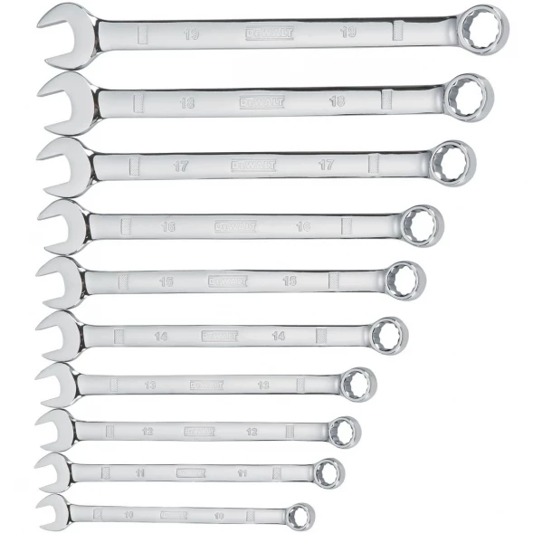Набор комбинированных гаечных ключей DEWALT DWMT19227-1, 10-19 мм, 10 шт.