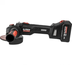 Шлифмашина угловая аккумуляторная Elitech HD CAG 2012BL (125мм,20В,1х4Ач,BL) 