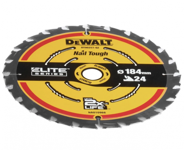 Пильный диск по дереву DEWALT DT10401, 184х20х1.65 мм (DT10401-QZ)