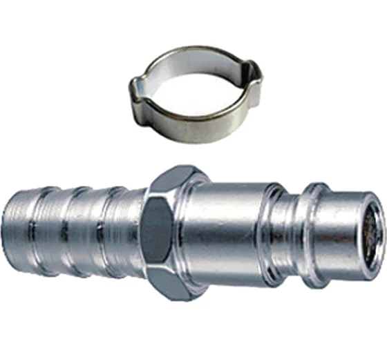 Переходник рапид – ёлочка 6 мм с обжимным кольцом 6-11 мм Elitech 0704.019200