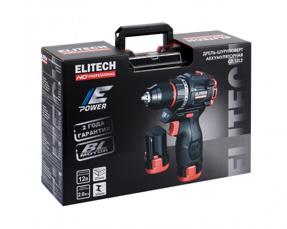 Дрель аккумуляторная Elitech HD CD 12L2 (E2201.038.01)  