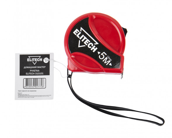 Рулетка Elitech ДМ 310101, 5 м, 18 мм 