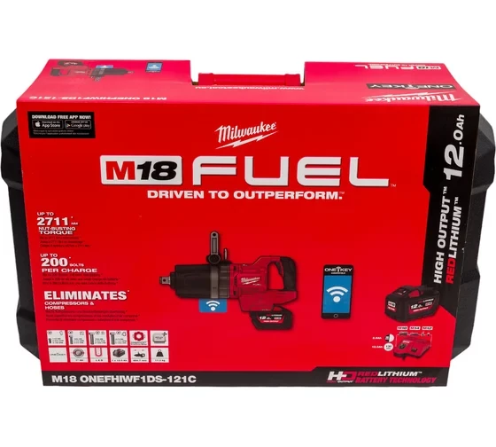 Гайковёрт аккумуляторный ударный Milwaukee M18 ONEFHWF1DS-121C FUEL