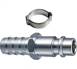 Переходник рапид – ёлочка 8 мм с обжимным кольцом 8-13 мм Elitech 0704.019300