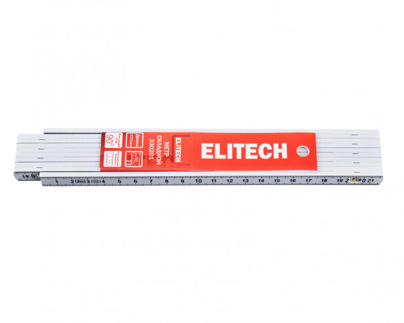 Метр складной пластиковый 200см Elitech 330201