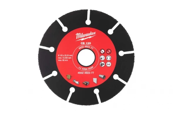 Диск карбидный по дереву и плаcтику Milwaukee CB 125x22.2 мм 