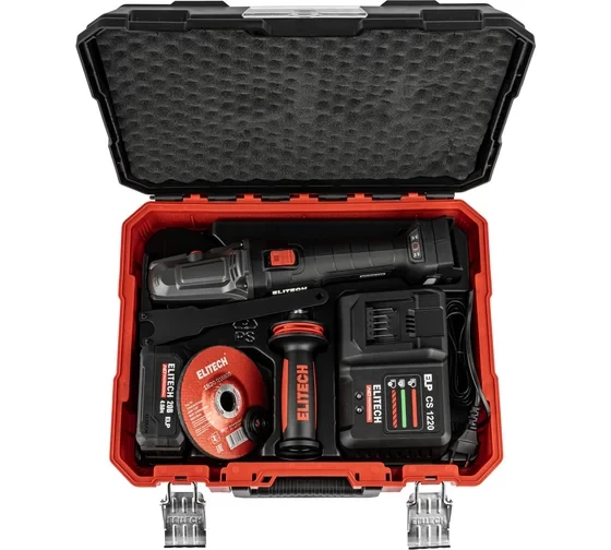 Шлифмашина угловая аккумуляторная удлиненная Elitech CAG 2012DSL CAG 2012DSL (E2213.075.01)