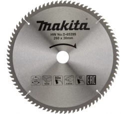 Диск пильный для дерева (260x30x1.8 мм; 80T) Makita D-65399