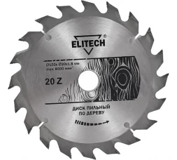 Диск пильный по дереву (150х20/16 мм; 1.8 мм; 20Z) Elitech 1820.052800