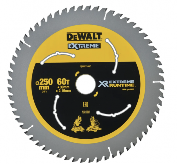Пильный диск по мультиматериалу, Dewalt 250x30x2.16 мм DT99573 (DT99573-QZ)