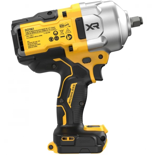 Гайковерт аккумуляторный DEWALT DCF961H2T, 18 В, 2372 Нм, 1890 уд/мин, с 2 АКБ 5 Ач и ЗУ, в кейсе TSTAK (DCF961H2T-QW)