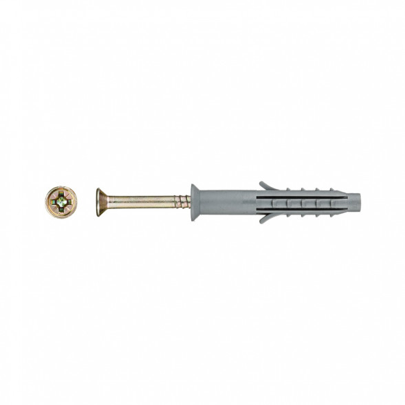 Дюбель-гвоздь Tech-Krep SM-L со стальным гвоздем с потайным бортиком 8х80 мм
