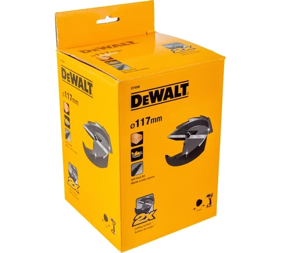 Сверло Форстнера по дереву DEWALT DT4590, 117 мм