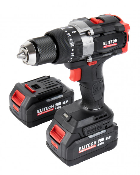 Дрель аккумуляторная Elitech HD CD 20BL2 (E2201.042.02) 