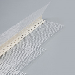 Профиль угловой ПВХ с армирующей сеткой FasadPro ГОСТ 10 см х 15 см 2,5 м