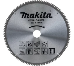 Диск пильный универсальный (260х30х2.6 мм; 120Т) Makita D-65660 