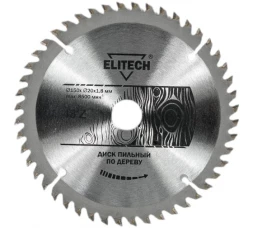 Диск пильный по дереву (150х20/16 мм; 1.8 мм; 48Z) Elitech 1820.053000