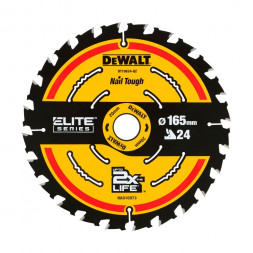 Пильный диск DEWALT DT10624 EXTREME, 165/20 мм, 24 зуба (DT10624-QZ)