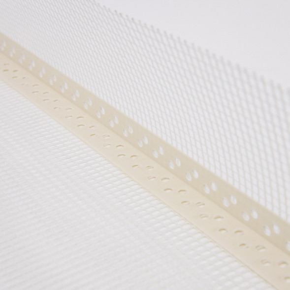 Профиль угловой ПВХ с армирующей сеткой FasadPro 10 см х 15 см 2,5 м