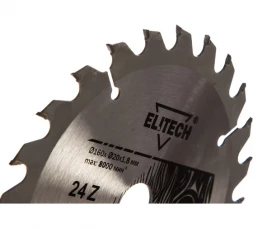 Диск пильный по дереву (160х20/16 мм; 1.8 мм; 24Z) Elitech 1820.053100