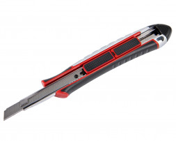 Нож строительный 9 мм, цинк и TPR покрытие Elitech 410401