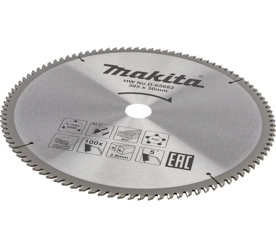 Диск пильный универсальный (305х30х2.8 мм; 100Т) Makita D-65682
