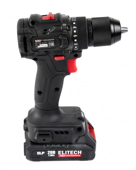 Дрель аккумуляторная Elitech HD CD 20SL2 (E2201.040.01) 