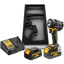 Гайковерт аккумуляторный DEWALT DCF923P2G, 18 В, 610 Нм, 3550 уд/мин, с 2 АКБ 5 Ач и ЗУ, в чехле (DCF923P2G-QW)