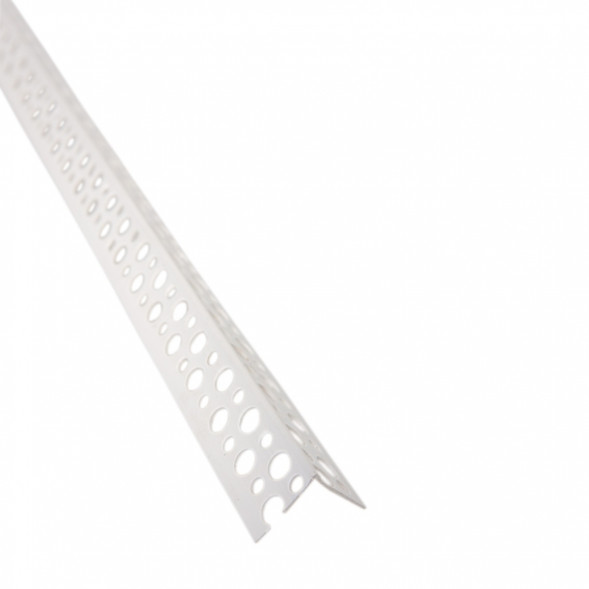 Профиль ПВХ угловой штукатурный белый, 2,7 м 10×10мм