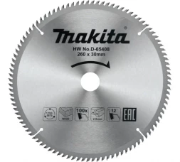 Диск пильный для дерева Makita D-65408 (260x30x1.8 мм; 100T)