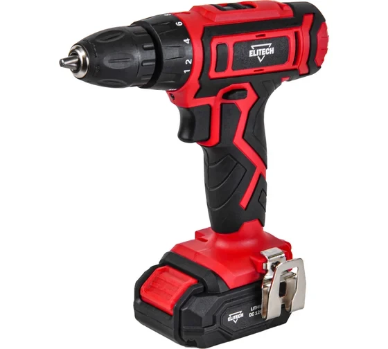  Дрель-шуроповерт аккумуляторная Elitech ДМ ДА 122СЛ (E2201.015.01)