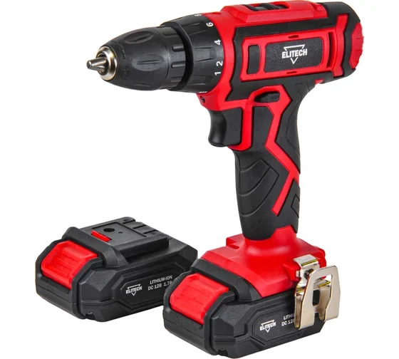 Дрель-шуроповерт аккумуляторная Elitech ДМ ДА 122СЛ (E2201.015.01)