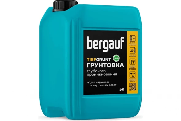 Грунтовка глубокого проникновения Bergauf Tiefgrunt ЛЕТО/ЗИМА, 5 л 