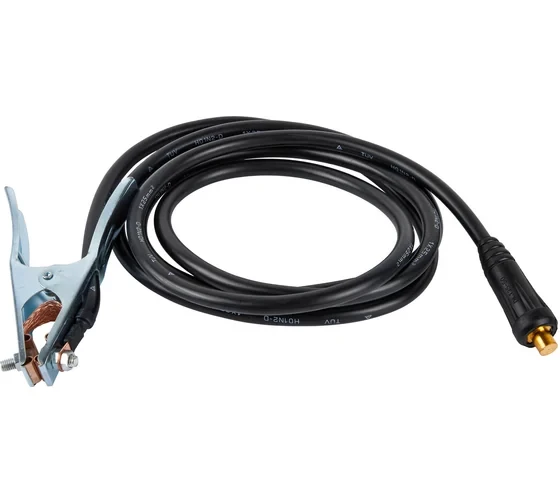 Кабель сварочный Elitech 0606.000400 (3 м; DX50; 25 кв мм; зажим на массу) 