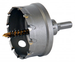 Коронка твердосплавная по металлу 70 мм, в сборе Elitech 1820.139900